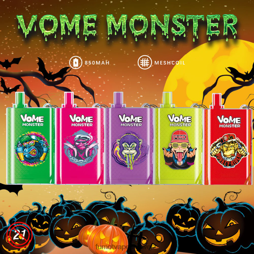 Fumot Vome Monster 10000 Einweg-Vape-Pod-Gerät – 20 ml (1 Stück) X464JP426 | Fumot Store Blaubeereis