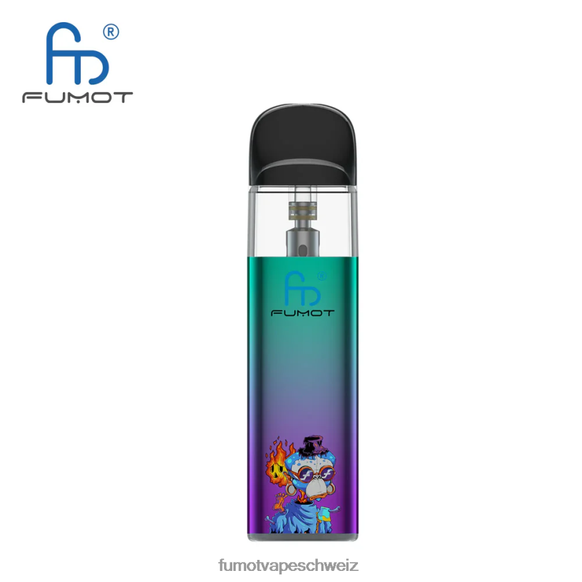 Fumot Dazzle Lite TPD-konformes leeres Vape-Kit (1 Stück) X464JP551 | Fumot Schweiz grün-lila