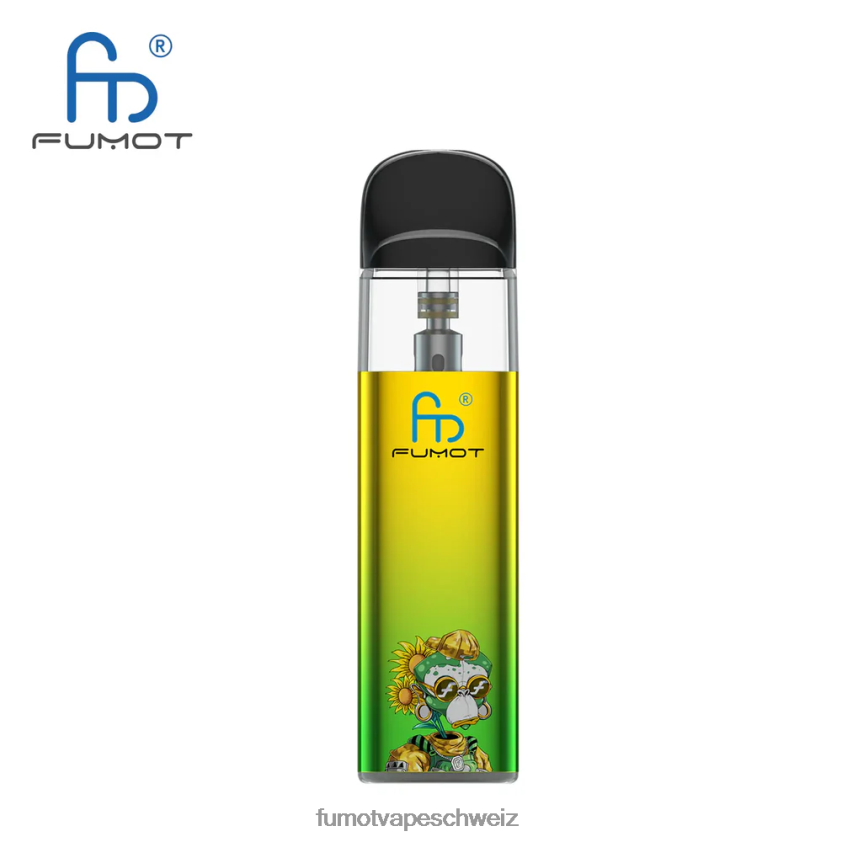 Fumot Dazzle Lite TPD-konformes leeres Vape-Kit (1 Stück) X464JP551 | Fumot Schweiz grün-lila