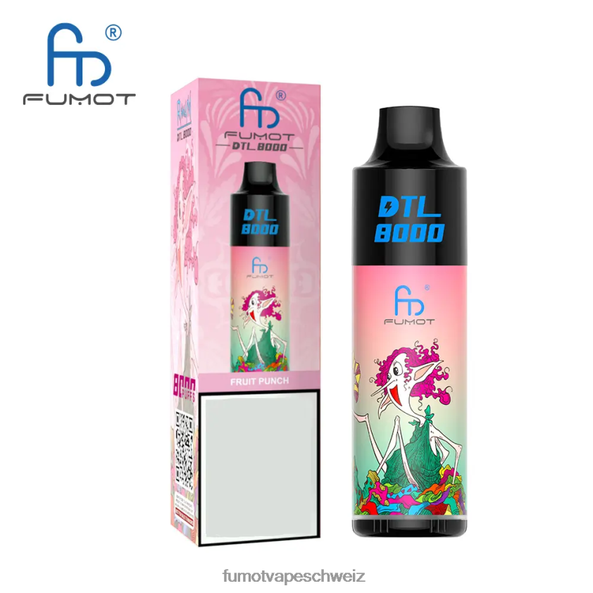 Fumot DTL 8000 Einweg-Vape-Pen – 16 ml (1 Stück) X464JP424 | Fumot Preis Schneekegeleis