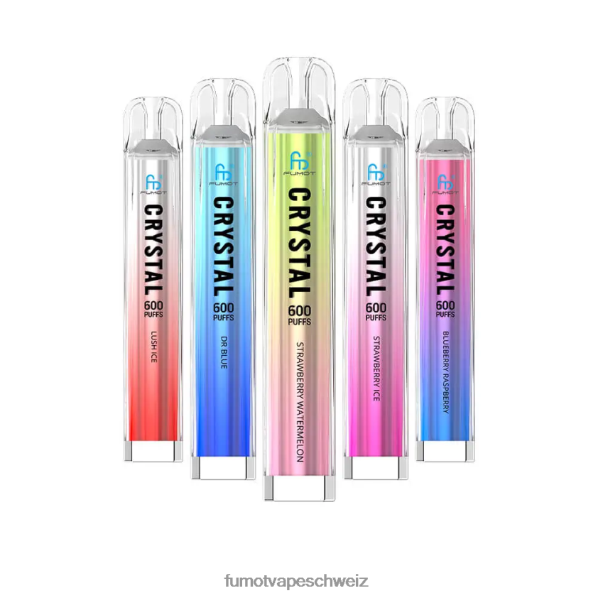 Fumot Crystal 2 ml (3-teiliges Set) Einweg-Vaporizer – 600 tpd-konform X464JP388 | Fumot Vape Flavours Kirsche