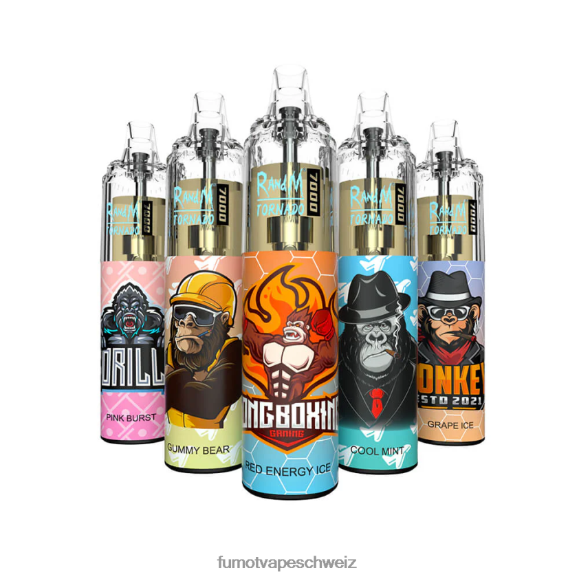 Fumot Tornado 0% 7000 Einweg-Vape-Pen – 14 ml (1 Stück) X464JP512 | Fumot Vape Schweiz Kirsche