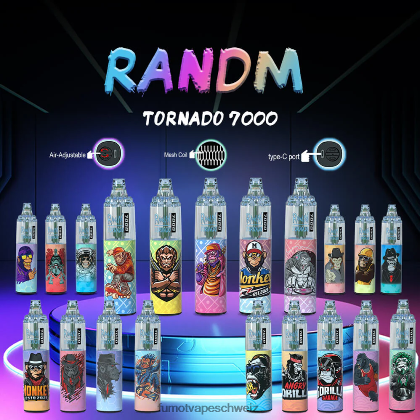 Fumot Tornado 14 ml (1 Stück) 7000 Einweg-Vape-Pen X464JP100 | Fumot Vape Sale Erdbeerdonut