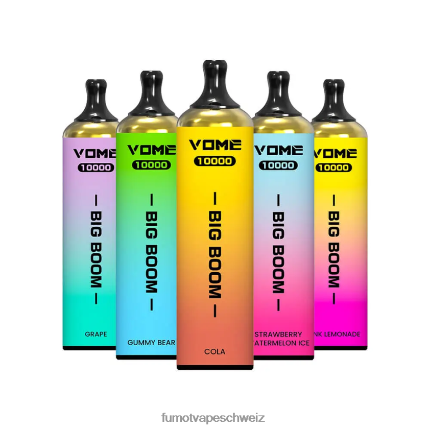 Fumot Vome Big Boom Einweg-Vape-Pen 10000 - 20 ml (1 Stück) X464JP438 | Fumot Vape Flavours Traube